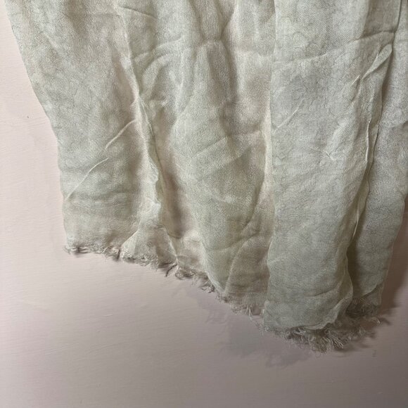 JC Sunny Women’s Scarf NWT Ivory Sheer Fringe Wrap Lightweight Boho Chic Shawl - Picture 2 of 5